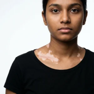 Advanced Vitiligo and White Patch treatment options at Dermabliss in Shaikpet